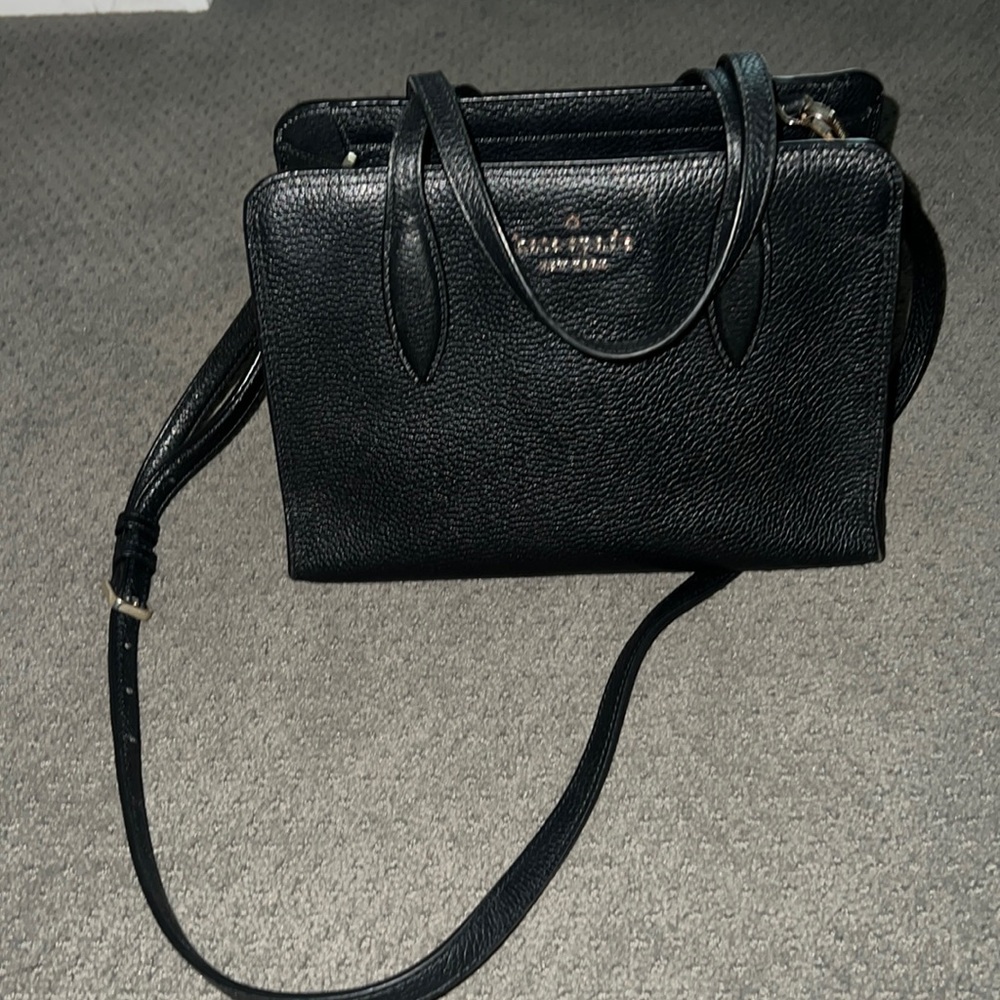 Gently used black Kate spade purse